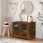 Indoor Decorative Wooden Dog Kennel with Lockable Doors