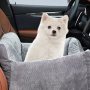 Pet Booster Seat Ultra Soft Car Travel Bed with Built-in Leash and Side Pocket, Washable Car Safety Seats