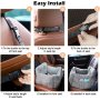 Pet Booster Seat Ultra Soft Car Travel Bed with Built-in Leash and Side Pocket, Washable Car Safety Seats