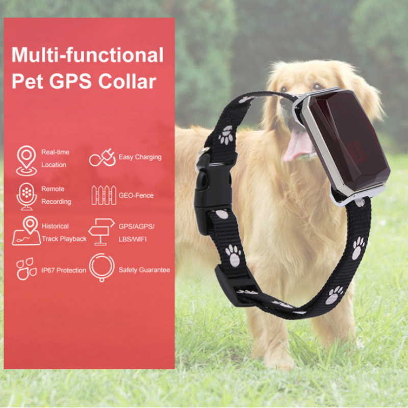 Dog pet tracker Dog GPS Training Collar with Remote Rechargeable Waterproof Shock Collar Pet GPS Tracker