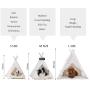 Portable Pet dog tent teepee Dog Bed Infolded Tent with Cushion Blackboard dog tent house