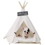 Portable Pet dog tent teepee Dog Bed Infolded Tent with Cushion Blackboard dog tent house