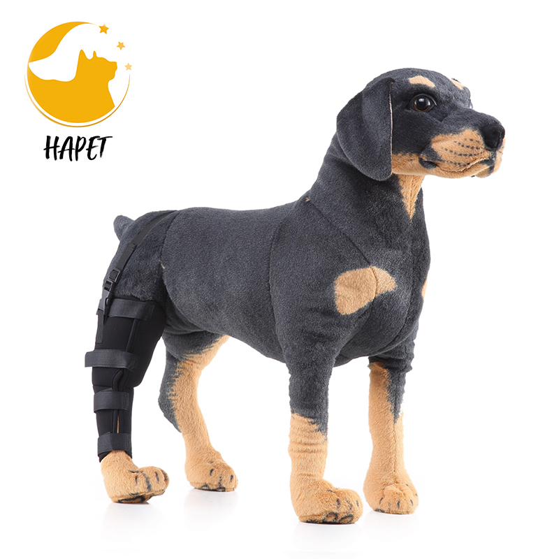 Dog Knee Stifle Brace Wrap Metal Hinged Flexible Support Treat