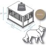 Pet Crate With Wooden Extra Large End Table