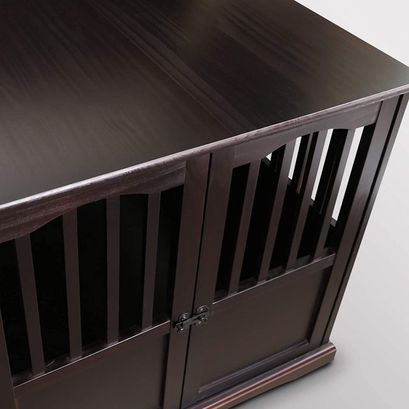 Pet Crate With Wooden Extra Large End Table