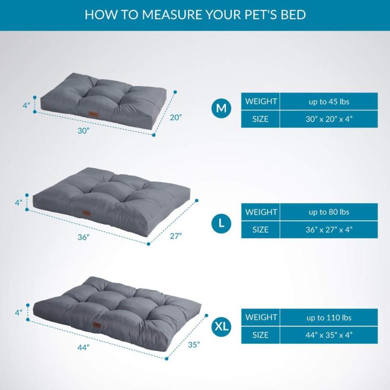 Dog Bed for Small, Medium, Large Dogs & Cats - Water-Resistant Oxford Fabric Dog Mattress Dog Bed Trampoline
