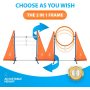 Complete Outdoor Dog Agility Training Equipment Course with Weave Poles Pause Box Tunnel
