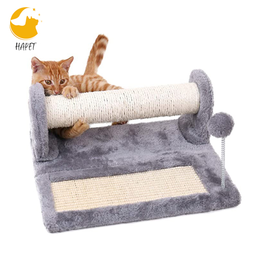 Cat Scratching Post and Pad Sisal-Covered Scratch Posts and Pads with Play Ball Great for Kittens and Cats