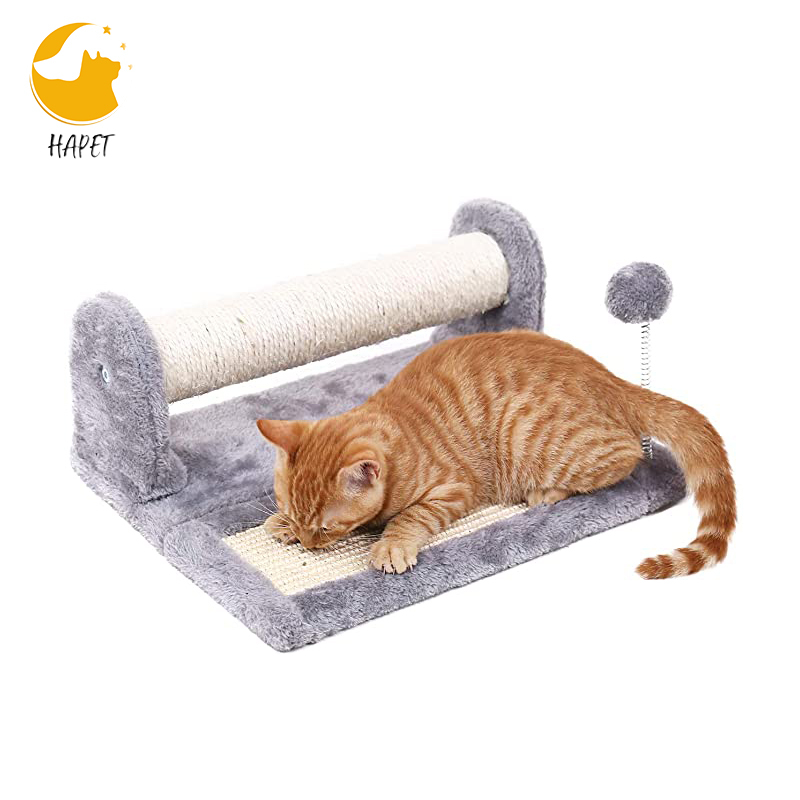 Cat Scratching Post and Pad Sisal-Covered Scratch Posts and Pads with Play Ball Great for Kittens and Cats