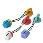 Dog Chew Toy with Suction Cup for Aggressive Chewers Puppy Training Treats Food Dispensing Toothbrush