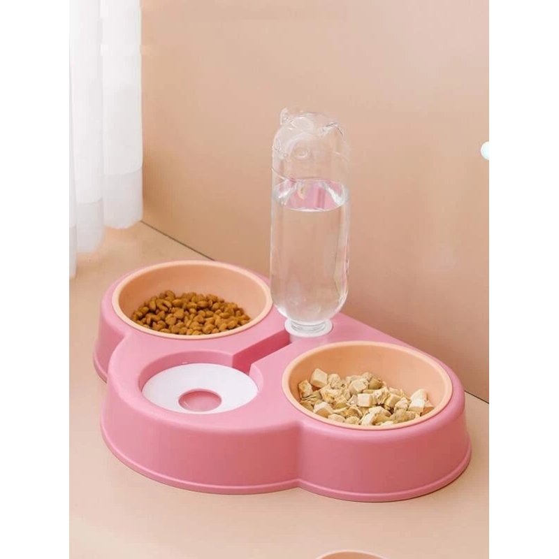 Novel cat Cloud three Bowls Neck Guard Pet Feeder Automatic water dispenser pet dog food bowl