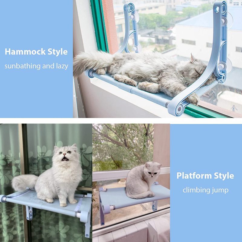 Safe and Comfortable Cat Hammock For Wall Kitty Beds Hold Up Indoor Pets Use