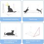 Safe and Comfortable Cat Hammock For Wall Kitty Beds Hold Up Indoor Pets Use