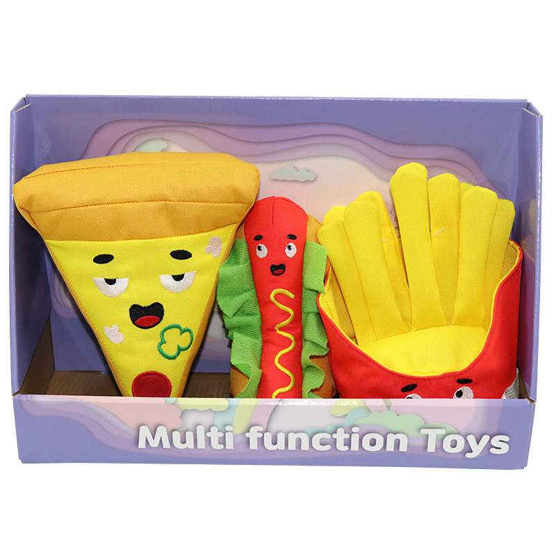 Durable Puppy Teething Toys Dog Chew Toys Soft French Fries Shaped Pet Toys