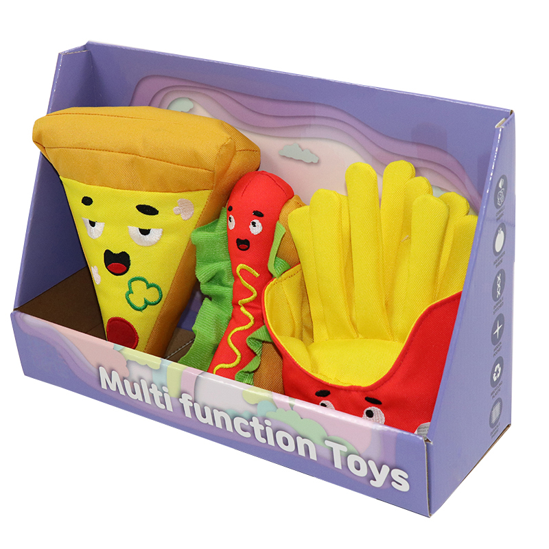 Durable Puppy Teething Toys Dog Chew Toys Soft French Fries Shaped Pet Toys