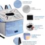 Pet Carrier Bicycle Basket Bag Booster Backpack Front Seat Cover with 2 Big Side Pockets Breathable Cat Travel Bag