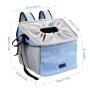 Pet Carrier Bicycle Basket Bag Booster Backpack Front Seat Cover with 2 Big Side Pockets Breathable Cat Travel Bag