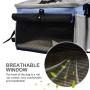 Pet Carrier Bicycle Basket Bag Booster Backpack Front Seat Cover with 2 Big Side Pockets Breathable Cat Travel Bag