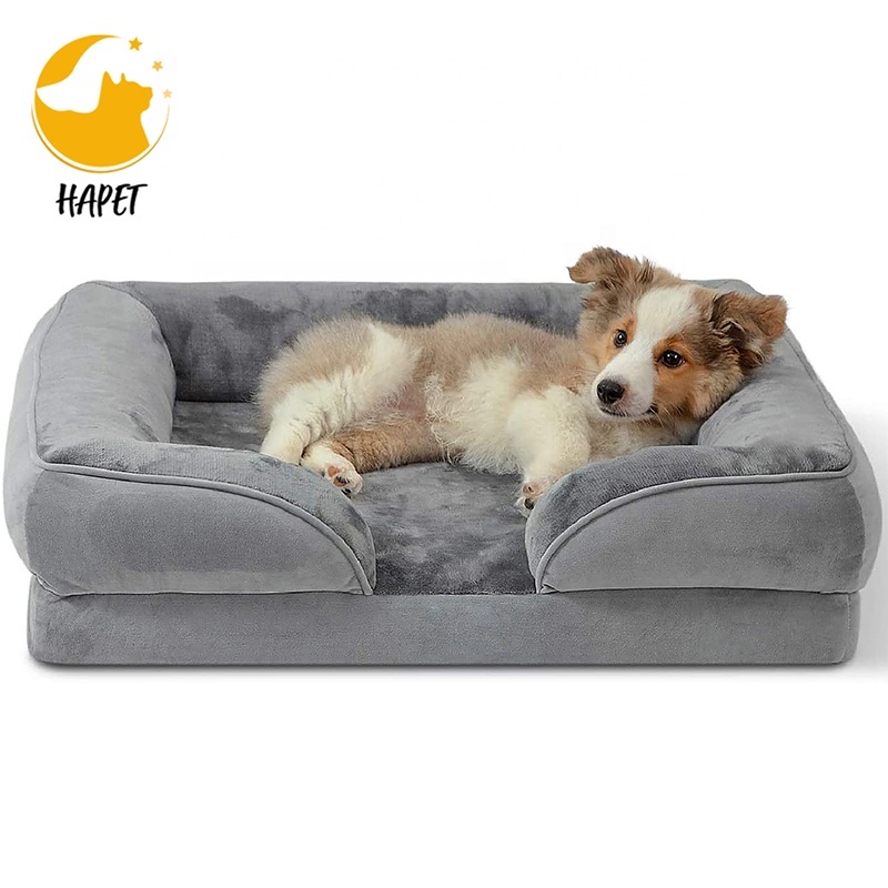 Dog Bed for Medium Dogs - Washable Pet Sofa Beds with Removable Cover & Waterproof Liner pet mat