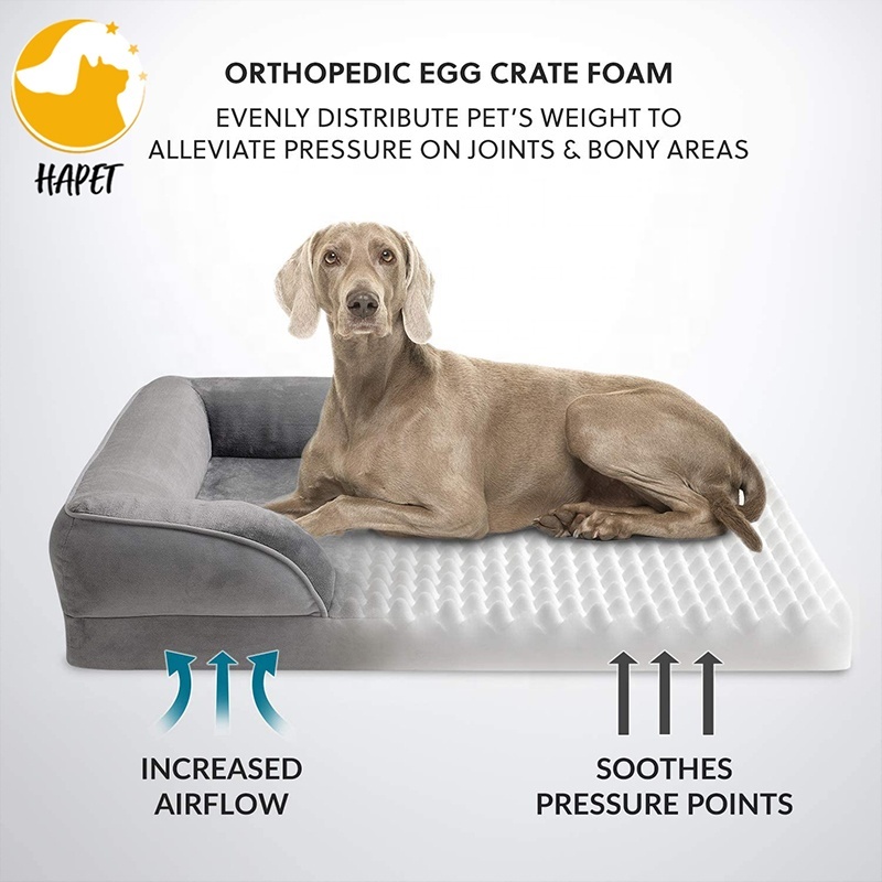 Dog Bed for Medium Dogs - Washable Pet Sofa Beds with Removable Cover & Waterproof Liner pet mat