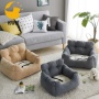 Dog Bed for Medium Dogs - Washable Pet Sofa Beds with Removable Cover & Waterproof Liner pet mat