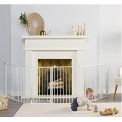 192-Inch Super Wide Adjustable Baby Gate and Play Yard, 4-In-1, Bonus Kit, Includes 4 Pack of Wall Mounts
