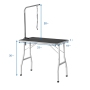 Pet Dog Grooming Table Small 30-Inch Steel Legs Foldable Adjustable Professional Drying Table Pet Dog Grooming Table