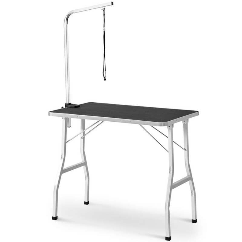 Pet Dog Grooming Table Small 30-Inch Steel Legs Foldable Adjustable Professional Drying Table Pet Dog Grooming Table