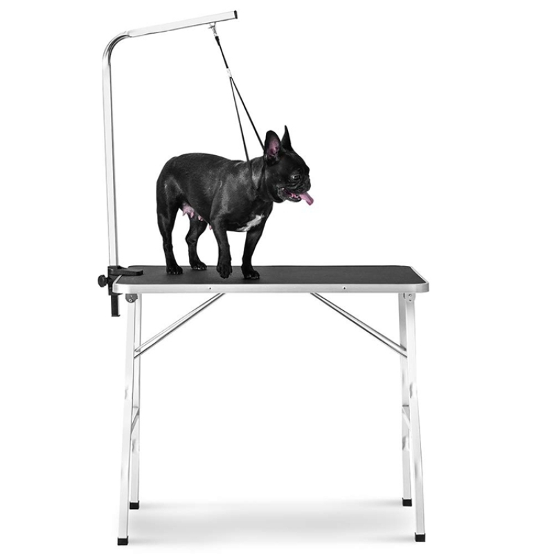 Pet Dog Grooming Table Small 30-Inch Steel Legs Foldable Adjustable Professional Drying Table Pet Dog Grooming Table
