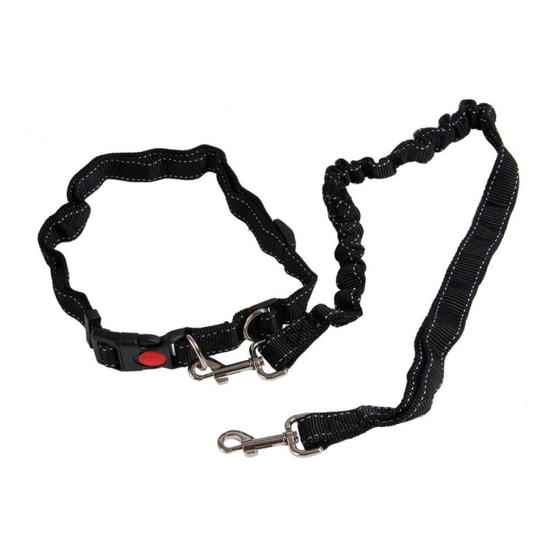 Black Rope Dog Leash hands Free Dog Bungee Comfortable and Safety retractable dog leash