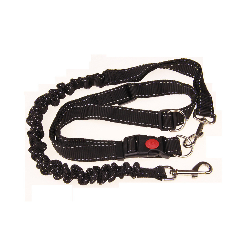 Black Rope Dog Leash hands Free Dog Bungee Comfortable and Safety retractable dog leash