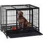 Plastic Tray Double Doors Dog Kennel Pet Playpen Large Dogs Heavy Duty