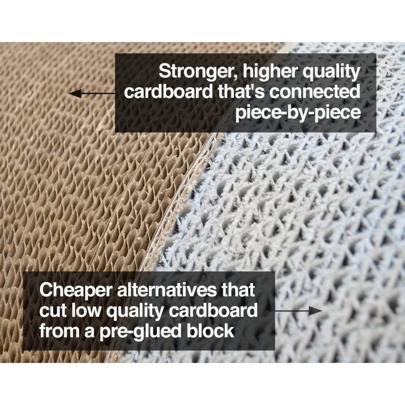Reversible Infinity Cat Scratcher Lounge Recycled Corrugated