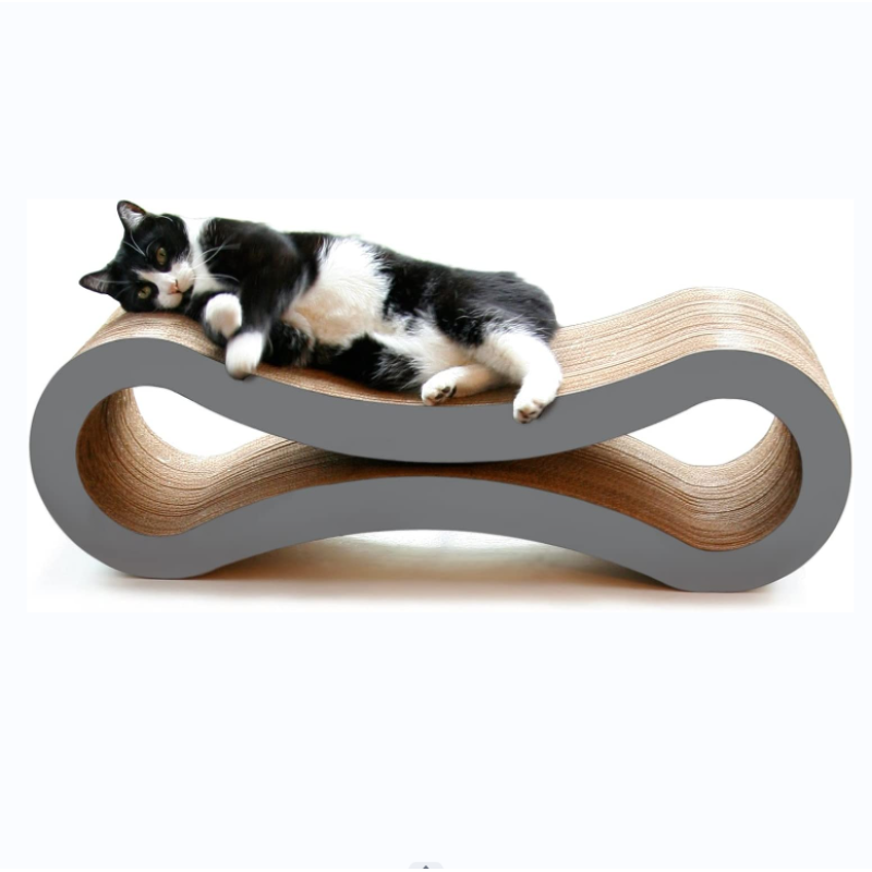 Reversible Infinity Cat Scratcher Lounge Recycled Corrugated