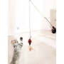 Manufacturer of telescopic fishing rod feather teasing cat sticks fish telescopic interactive cat toys