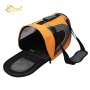 portable soft-sided puppy pet carrier handbag  foldable semi-circle nylon shoulder bag