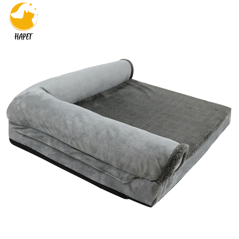 Orthopedic Dog Bed Bolster Pet Bed Couch with Removable Washable Cover