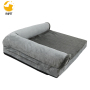Orthopedic Dog Bed Bolster Pet Bed Couch with Removable Washable Cover