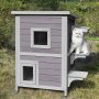 Weatherproof Shelter Cat Outdoor House Wheels for Easy Move