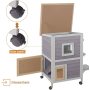 Weatherproof Shelter Cat Outdoor House Wheels for Easy Move