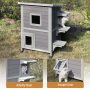 Weatherproof Shelter Cat Outdoor House Wheels for Easy Move