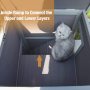 Weatherproof Shelter Cat Outdoor House Wheels for Easy Move
