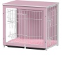 Crate Furniture with Cushion&Tray for Small Medium Large Dogs, Dog Crate End Table Furniture Style, Double Doors Decorative Dog