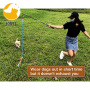 Interactive Flirt Pole Toy Durable Teaser Wand with Pet Fleece Rope Tether Lure Toy For Dog Outdoor Exercise