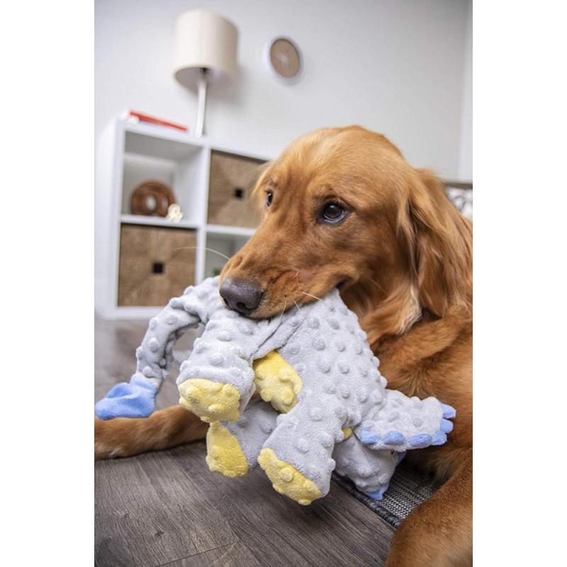 Dog Stuffed Plush Toys Dinosaur Shape Guard Squeaky Chew Toys