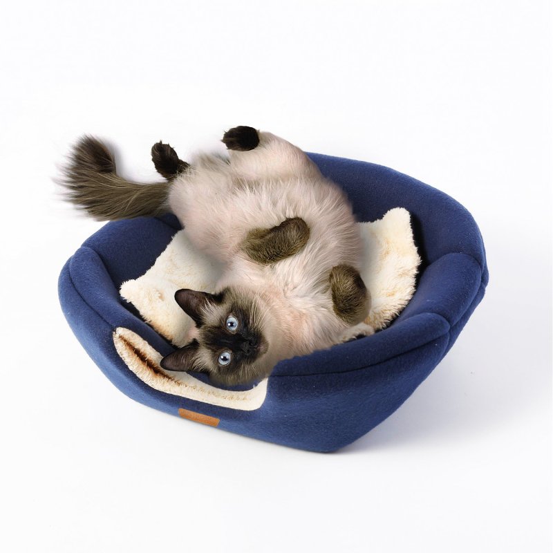 Premium Cat Bed cave Small Dog Bed, 2-in-1 foldable soft warm washable pet bed with a pillow.