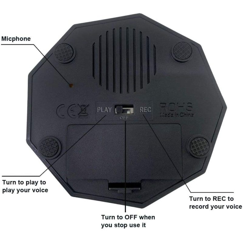 Playback Your Own Message Recordable Button For Pet Do Recording