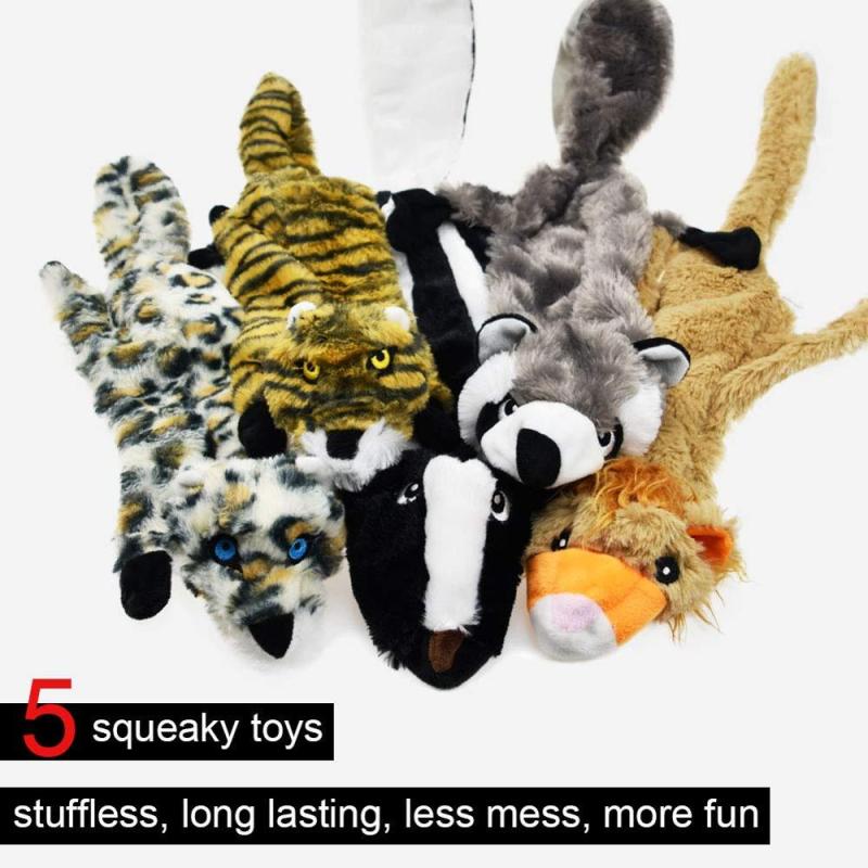 Dog Squeaky Toys No Stuffing Plush Toys for Dogs No Danger Dog Chew Toys