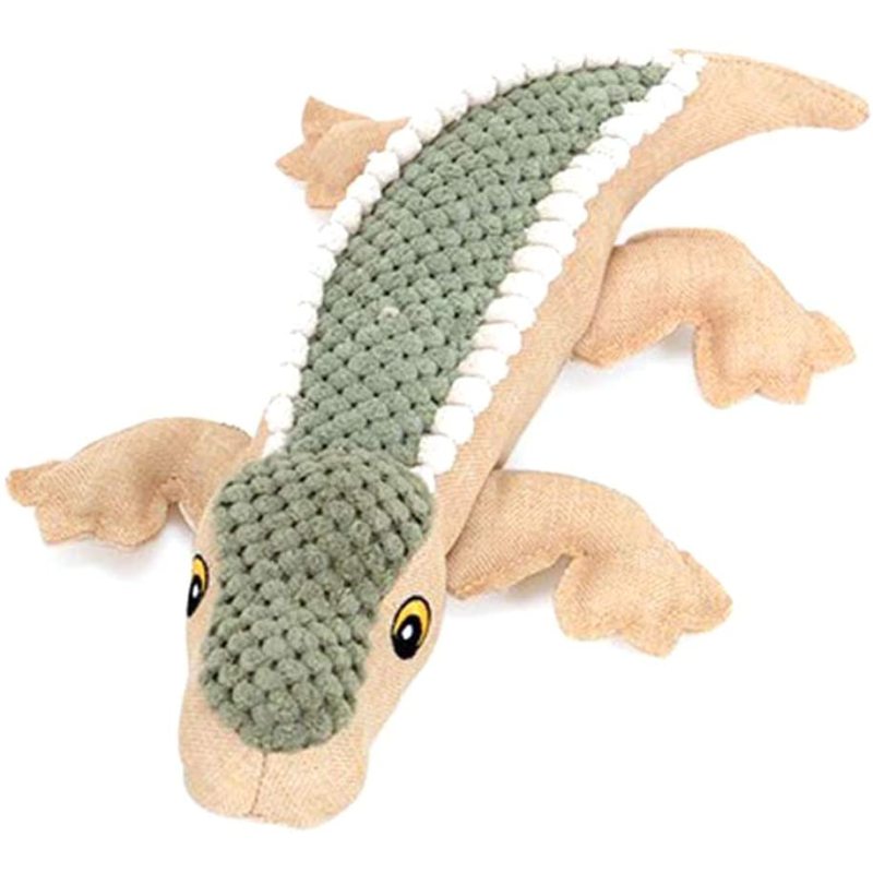 Pet Chew Plush Toys Animal Squealer Vocal Crocodile Cat Toy Chew Chirping  Dog Plush Chew Toy