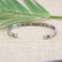 Joycuff Inspirational Bracelets for Women Mom Personalized Gift for Her Engraved Mantra Cuff Bangle Crown Birthday Jewelry
